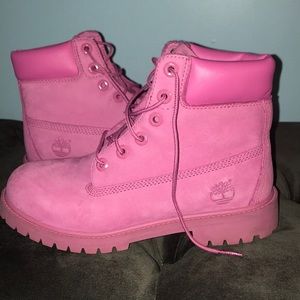 Pink Timberlands